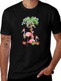 Festive Flamingo Christmas T-Shirt