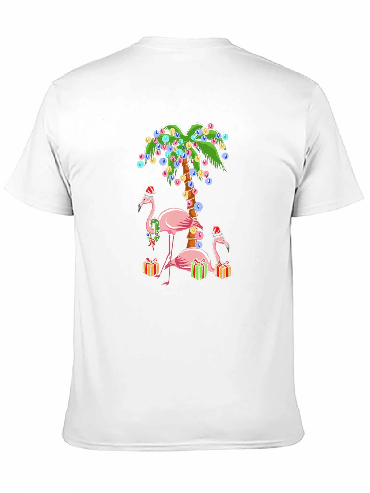 Festive Flamingo Christmas T-Shirt