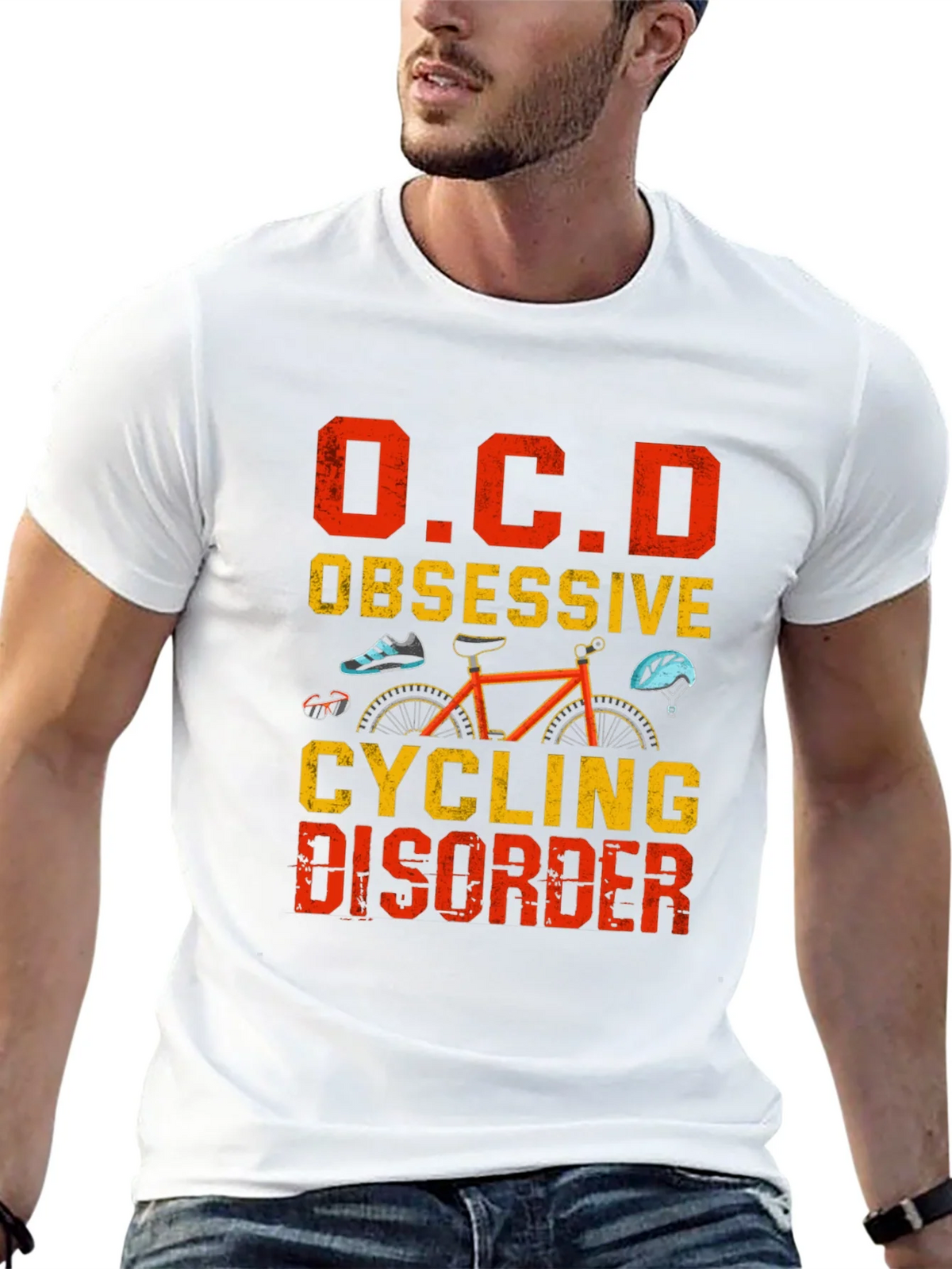 OCD Obsessive Cycling Disorder Graphic Tee product image 4