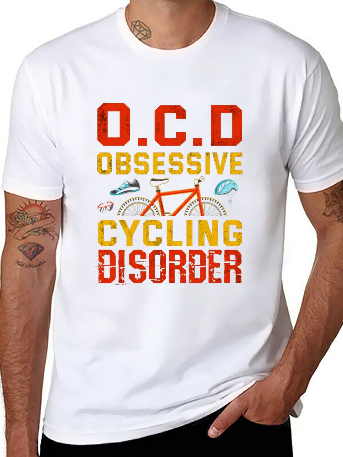 OCD Obsessive Cycling Disorder Graphic Tee product image 10