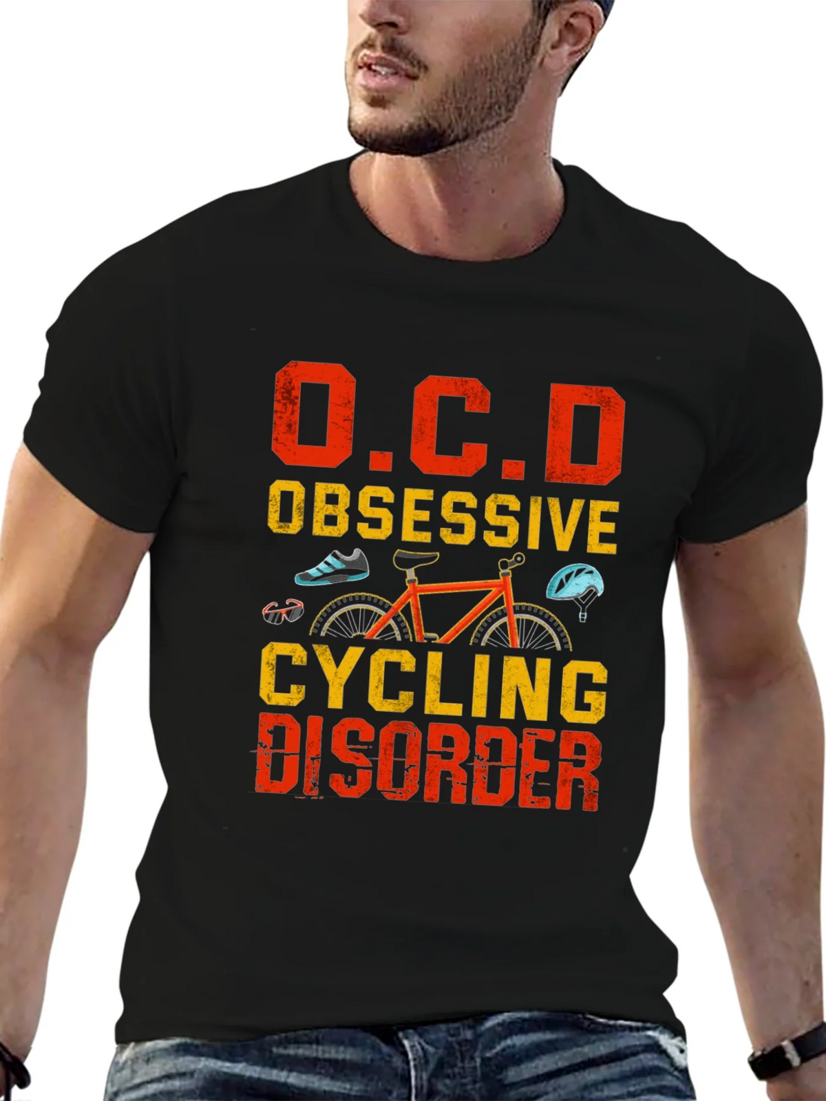 OCD Obsessive Cycling Disorder Graphic Tee product image 9