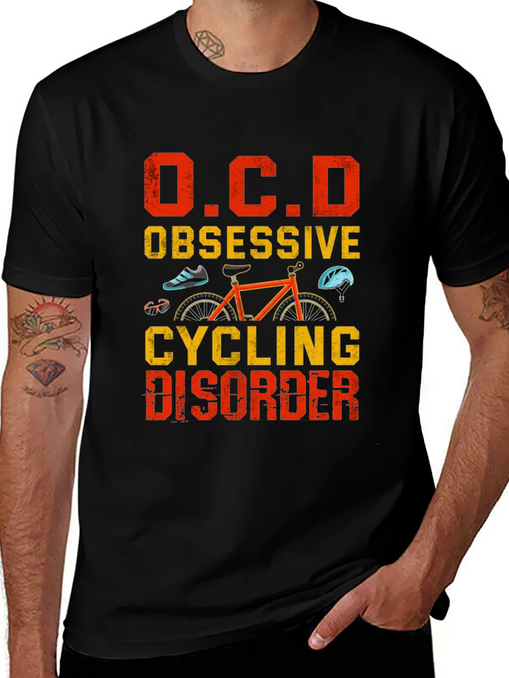 OCD Obsessive Cycling Disorder Graphic Tee product image 1