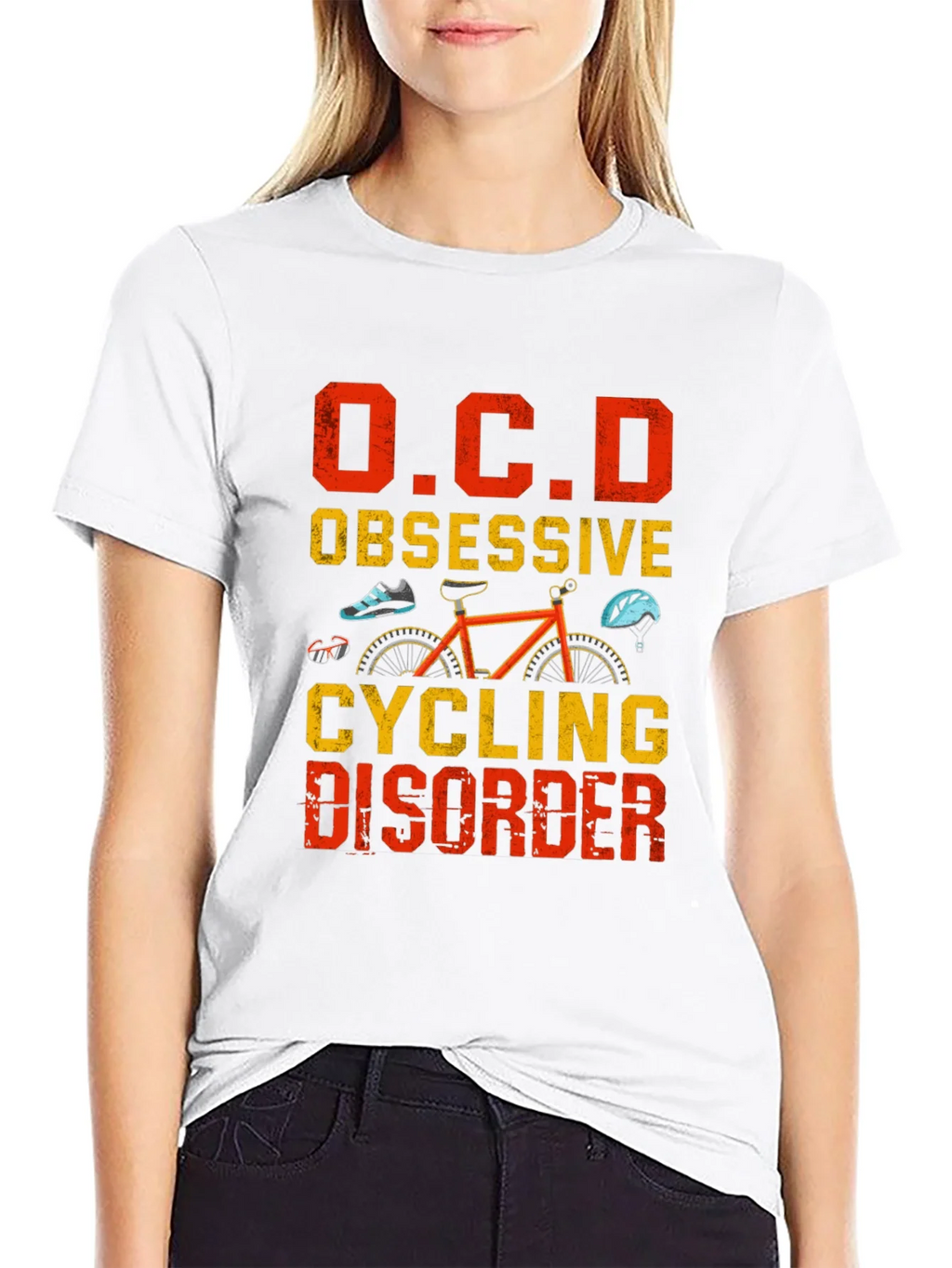 OCD Obsessive Cycling Disorder Graphic Tee product image 11