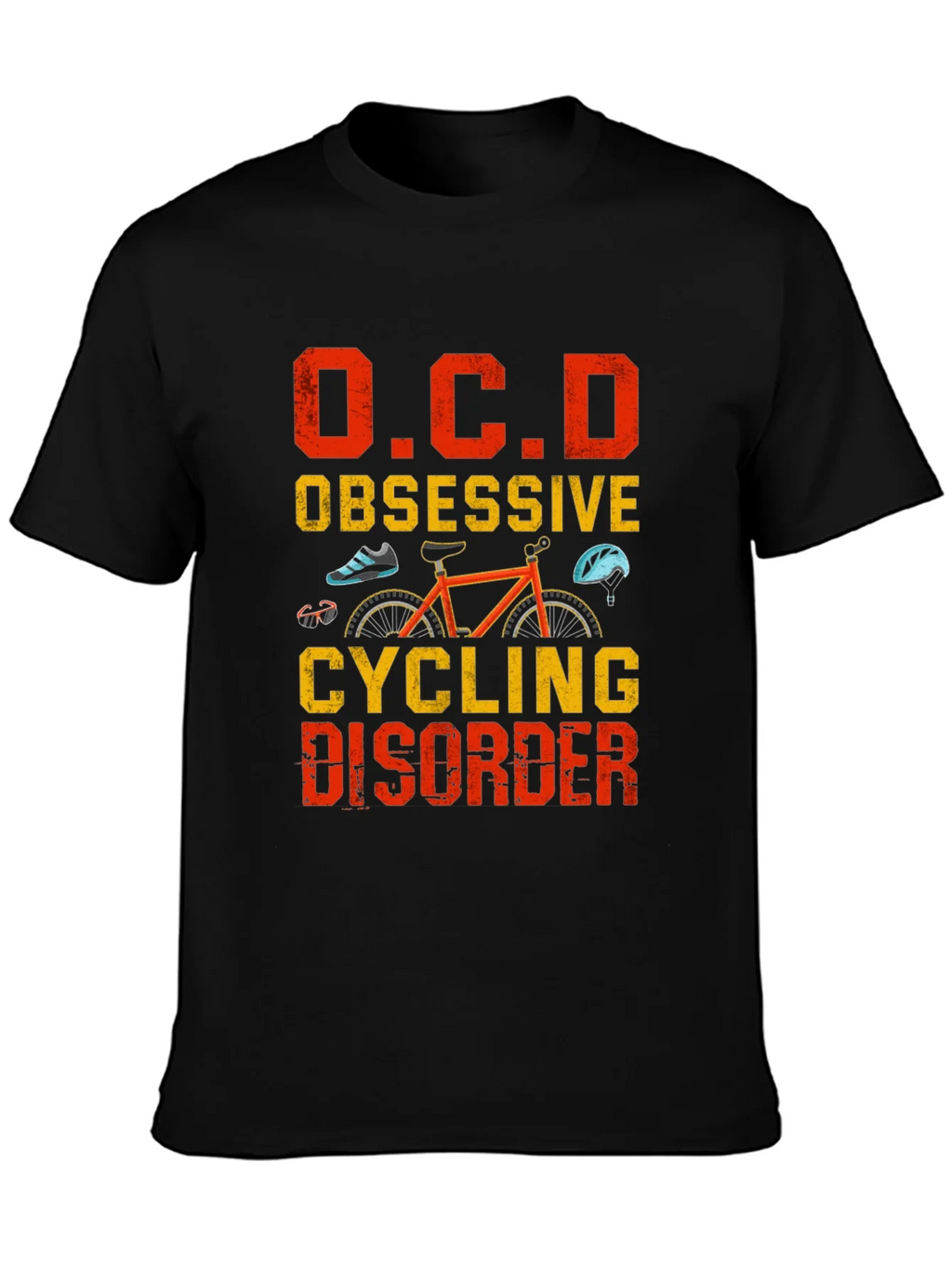 OCD Obsessive Cycling Disorder Graphic Tee product image 6
