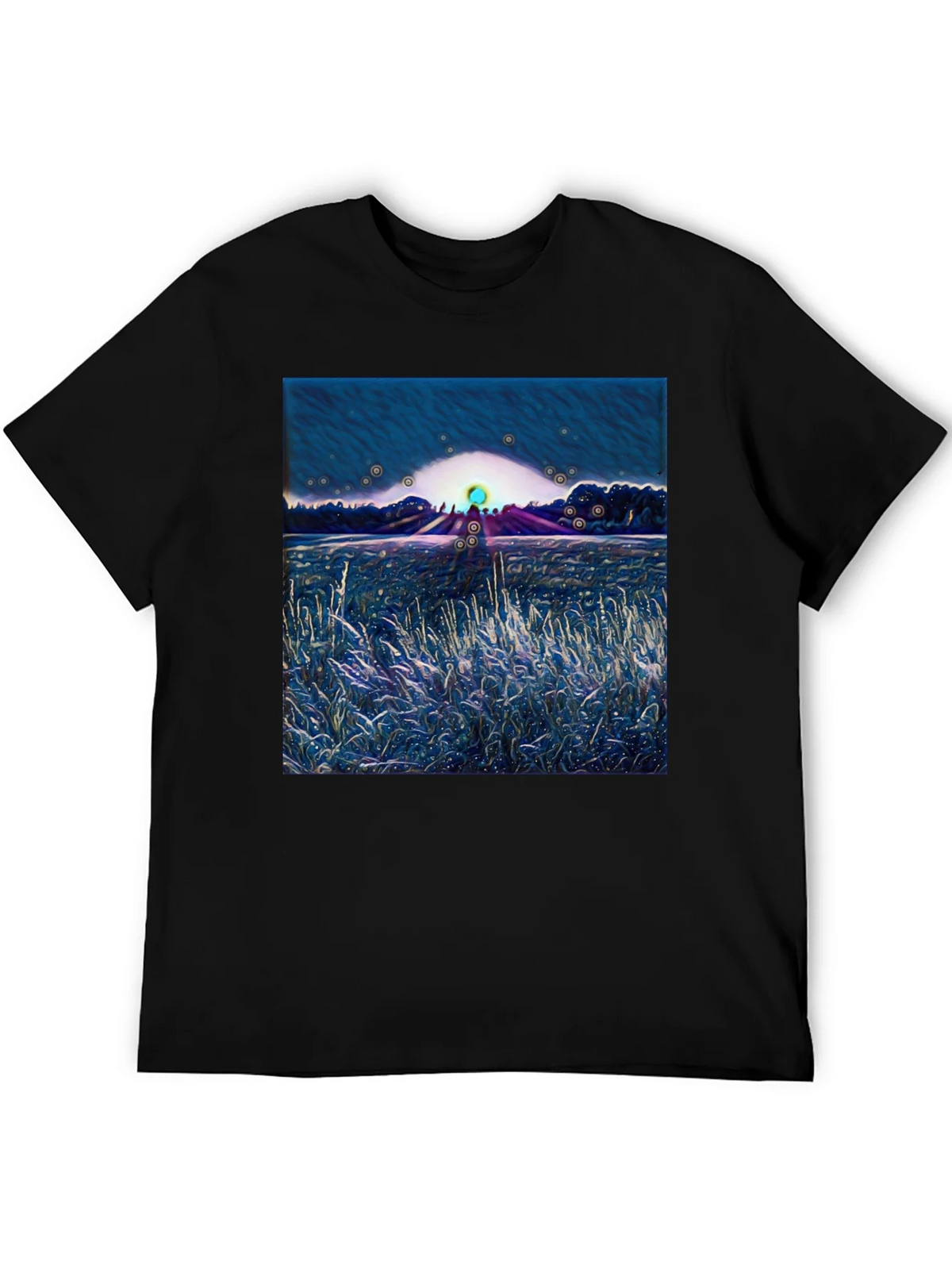 Abstract Landscape Graphic Tee - Soft Cotton Blend product image 8