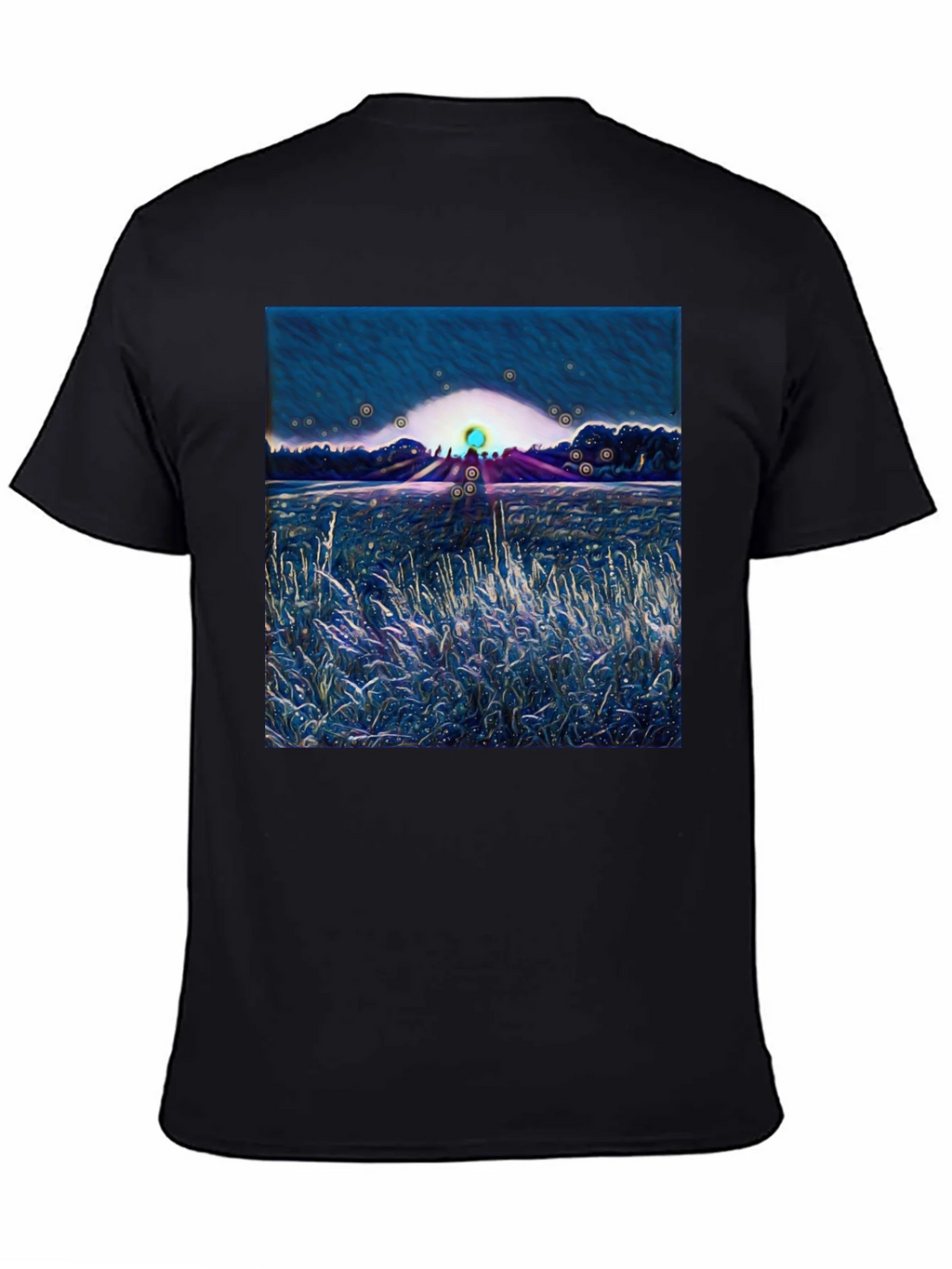 Abstract Landscape Graphic Tee - Soft Cotton Blend product image 7
