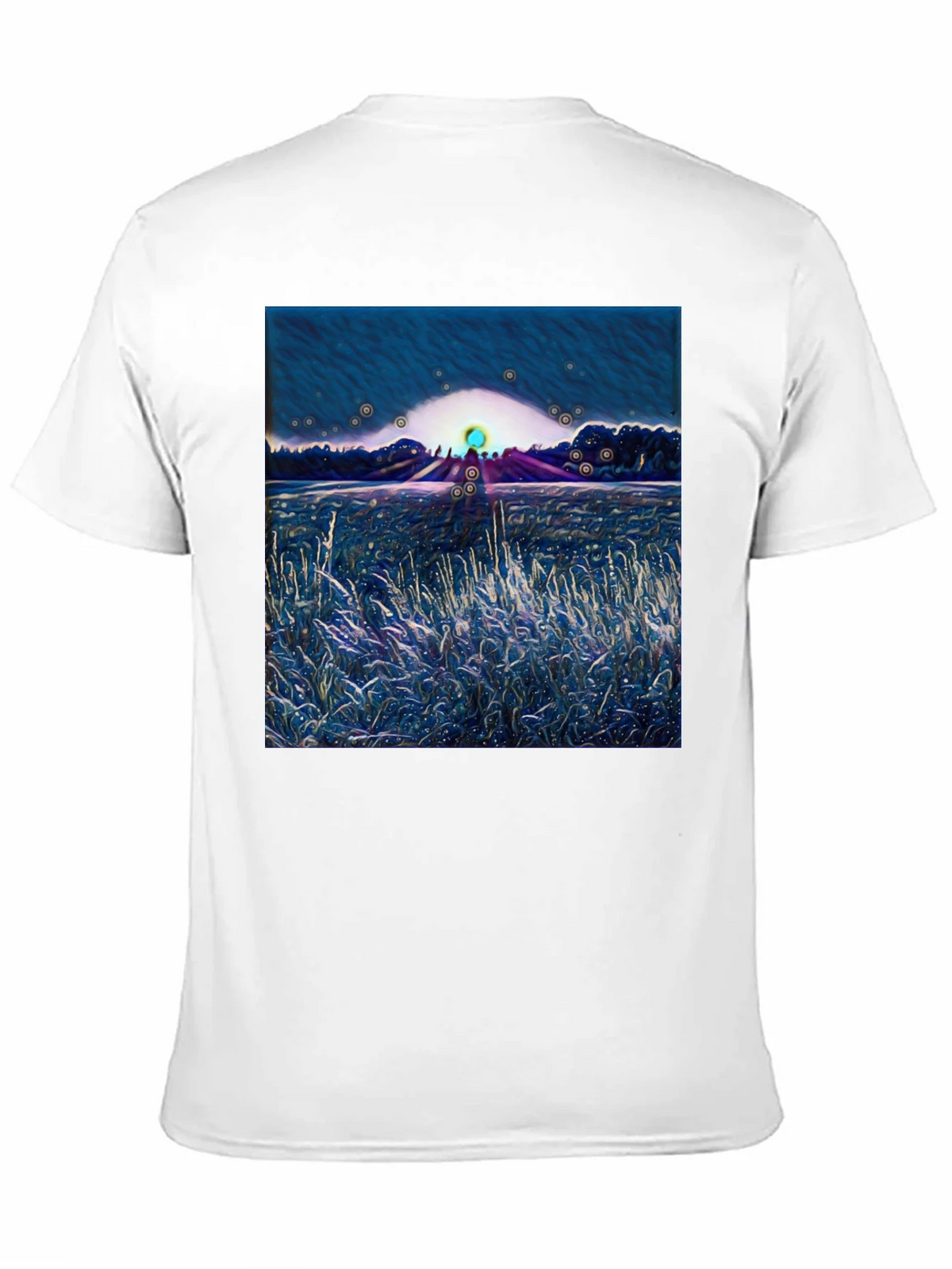 Abstract Landscape Graphic Tee - Soft Cotton Blend product image 2