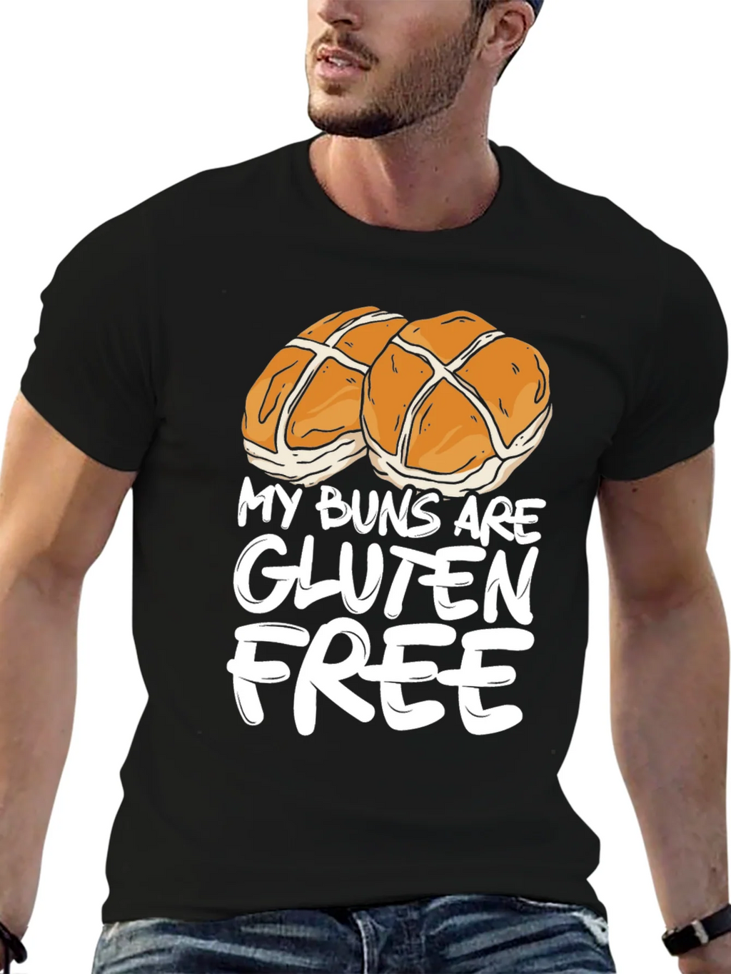 Gluten Free Buns Graphic Tee product image 6