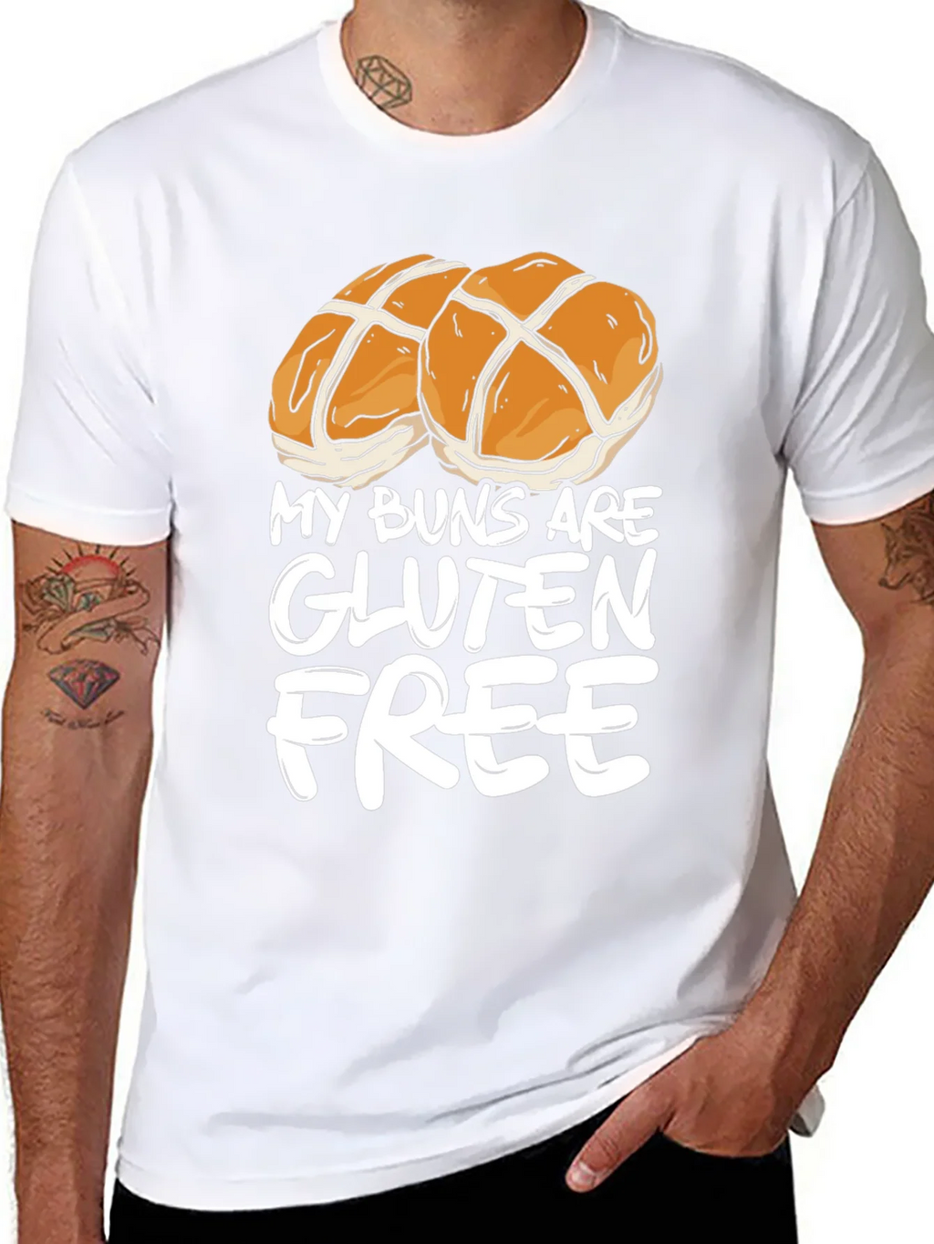 Gluten Free Buns Graphic Tee product image 7