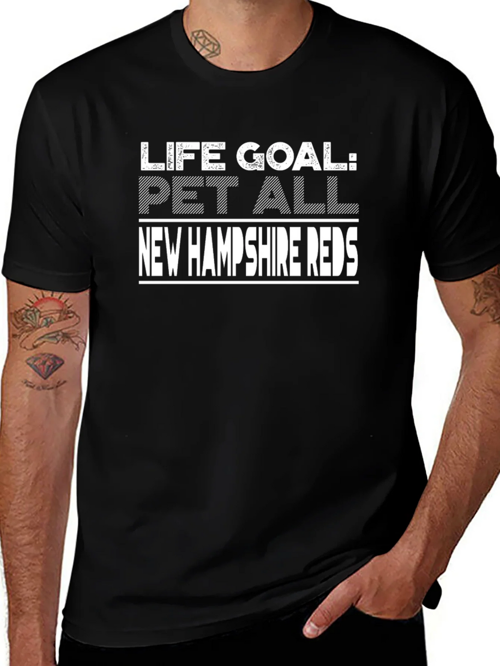 Life Goal: Pet All New Hampshire Reds T-Shirt product image 1