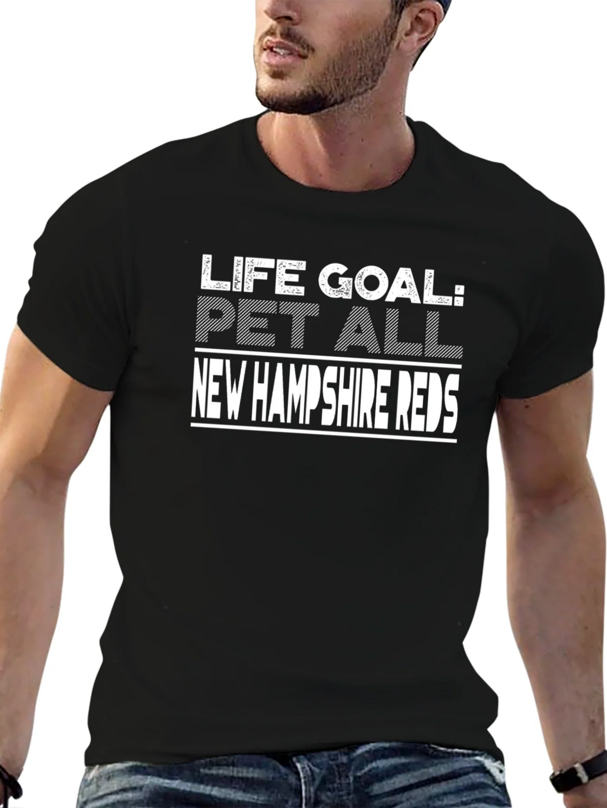 Life Goal: Pet All New Hampshire Reds T-Shirt product image 6