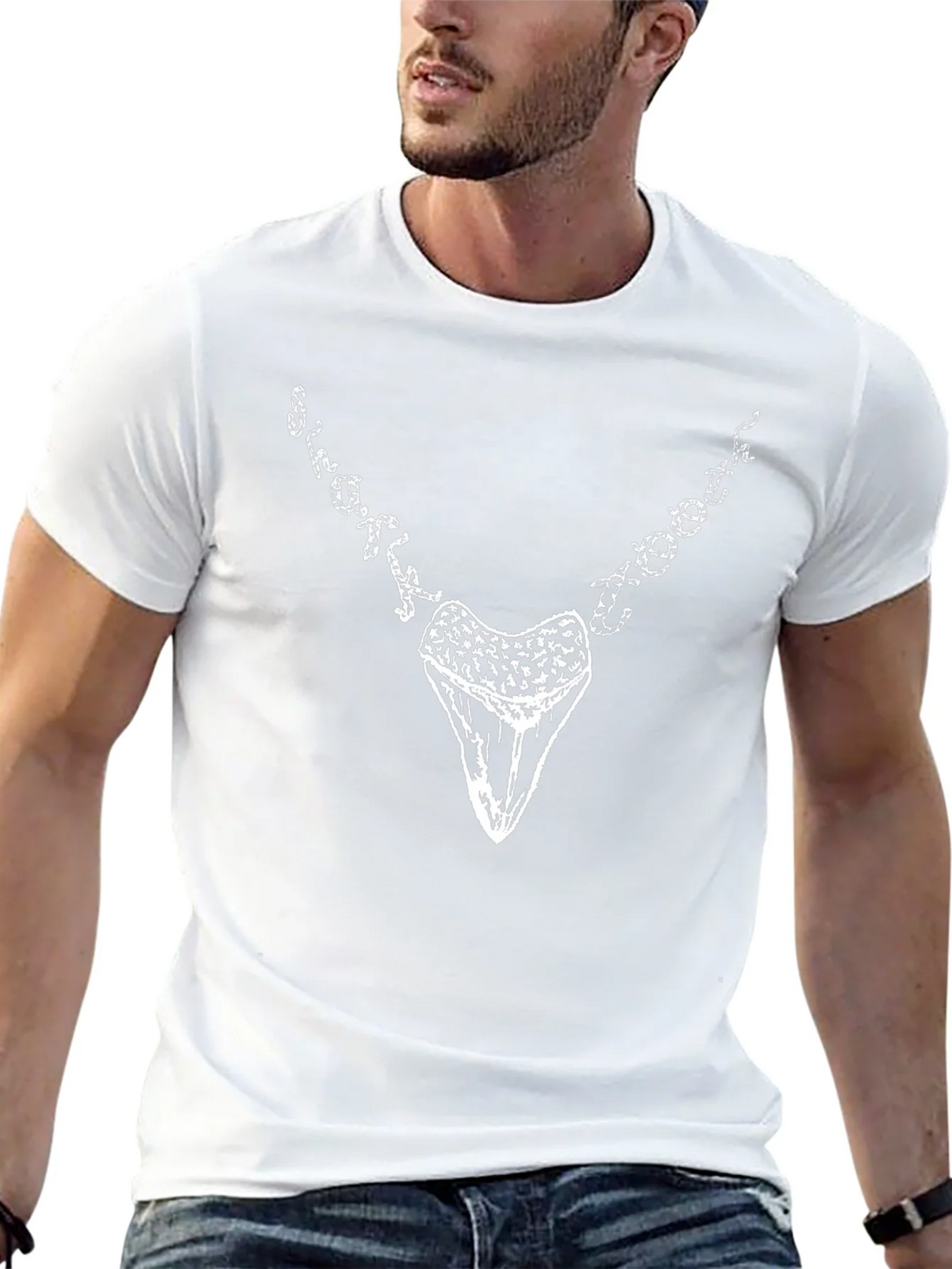 Shark Tooth Graphic Tee - Black product image 12