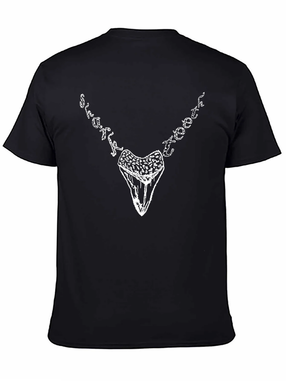 Shark Tooth Graphic Tee - Black product image 4
