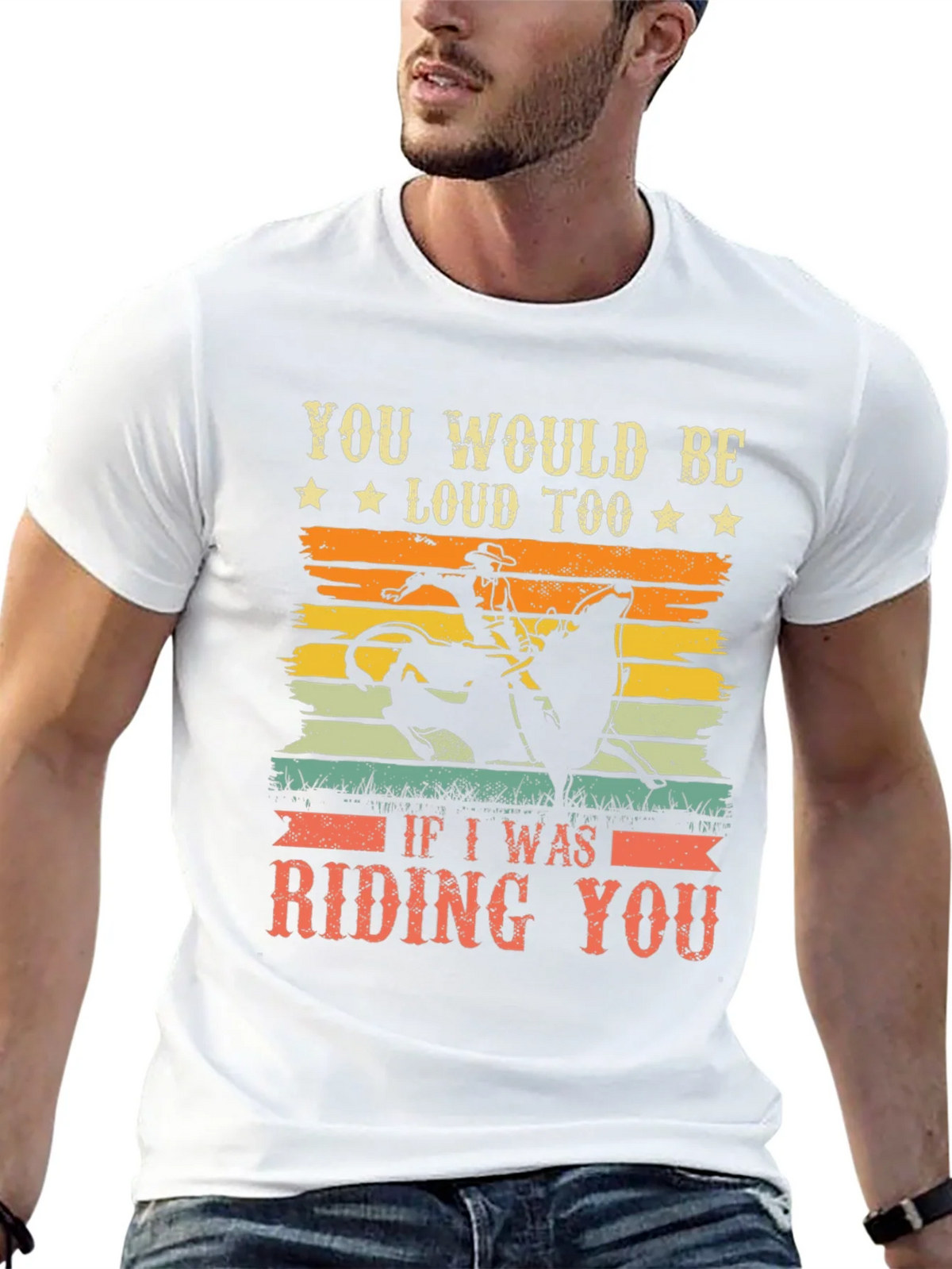 Funny Rodeo Riding You Graphic T-Shirt product image 12