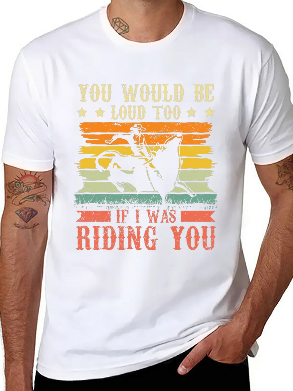 Funny Rodeo Riding You Graphic T-Shirt product image 7