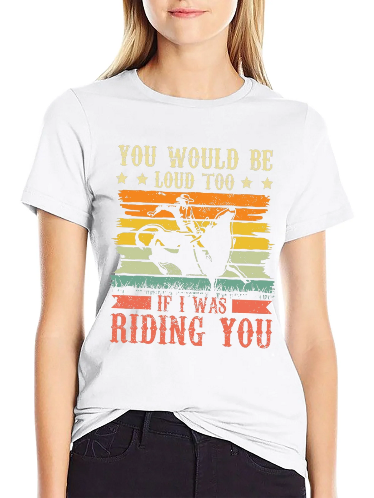 Funny Rodeo Riding You Graphic T-Shirt product image 8