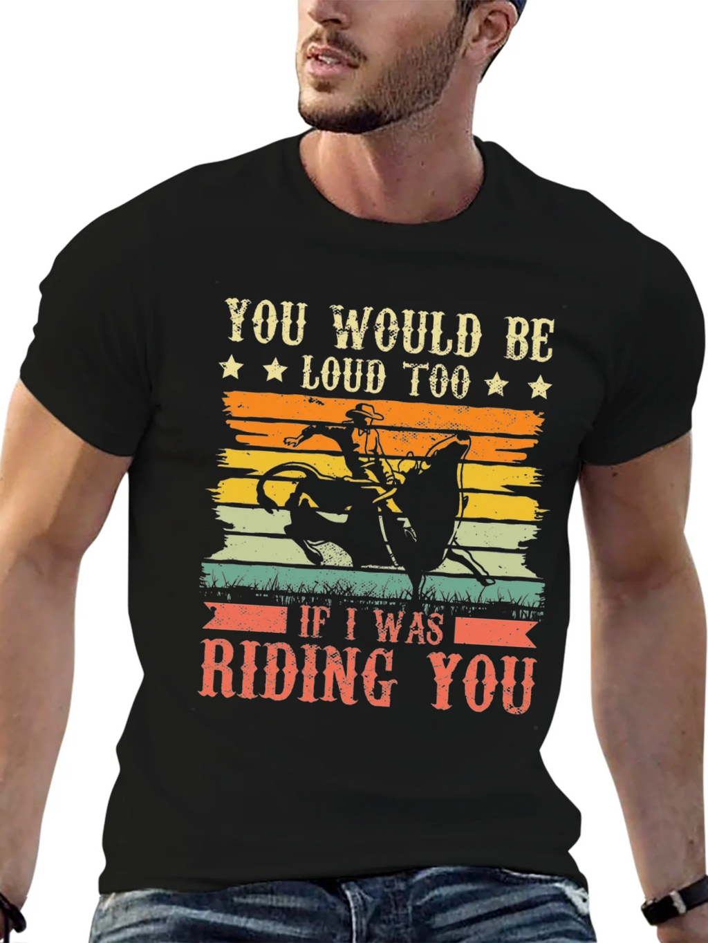 Funny Rodeo Riding You Graphic T-Shirt product image 6