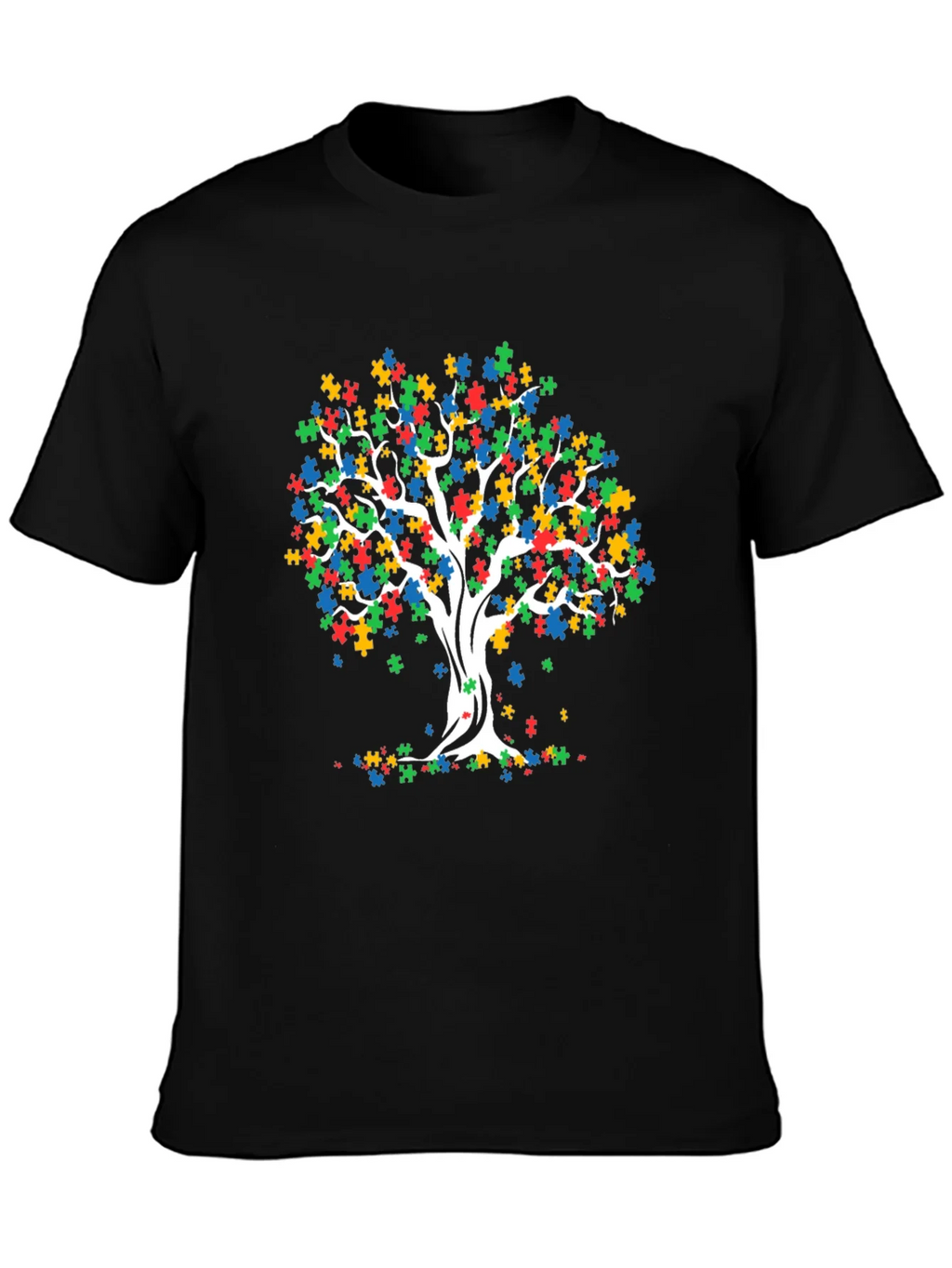Autism Awareness Puzzle Tree T-Shirt product image 3