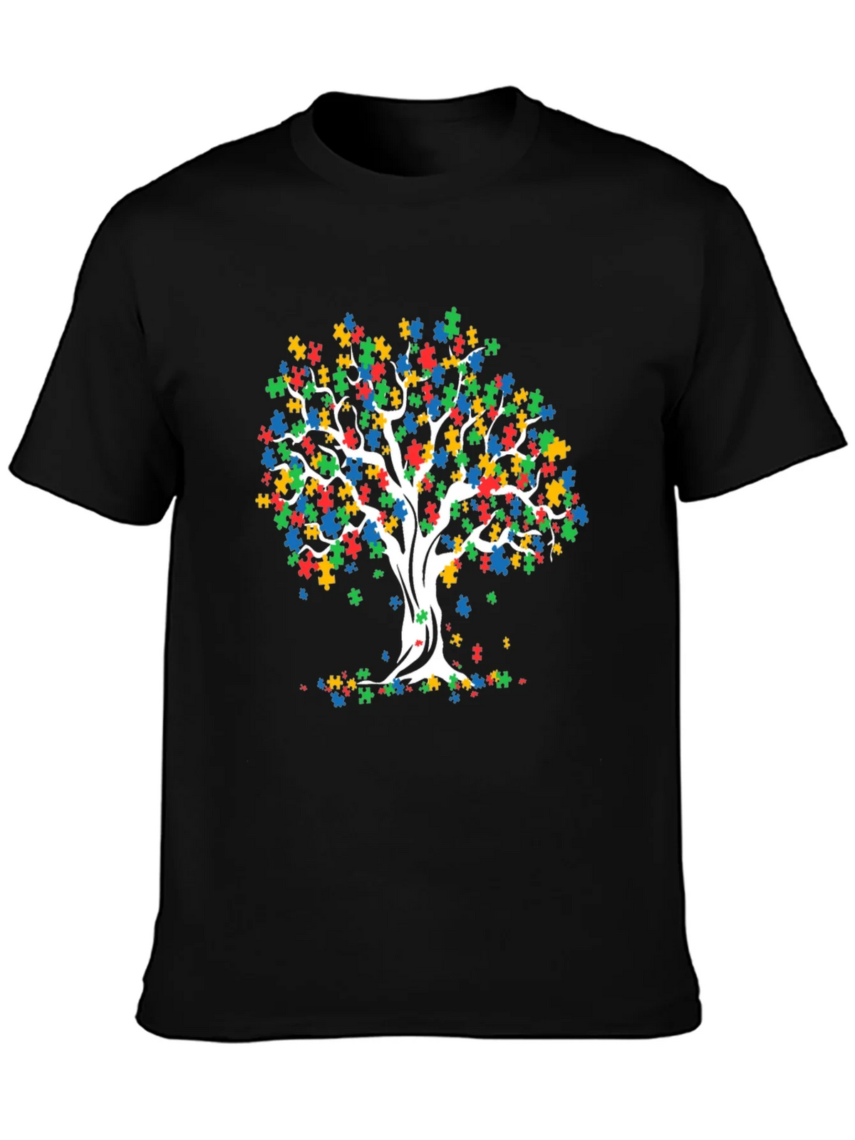 Autism Awareness Puzzle Tree T-Shirt product image 3