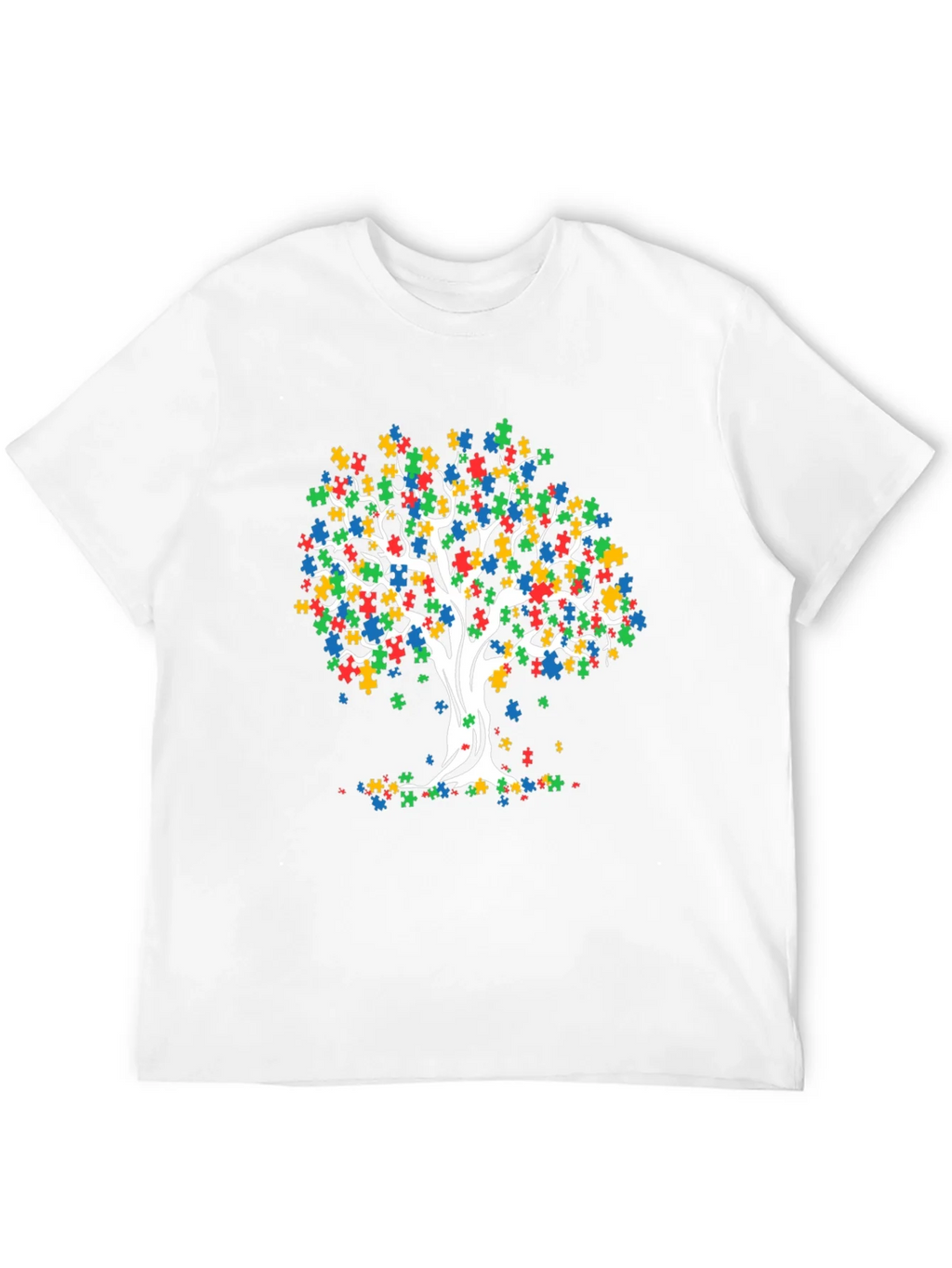 Autism Awareness Puzzle Tree T-Shirt product image 11
