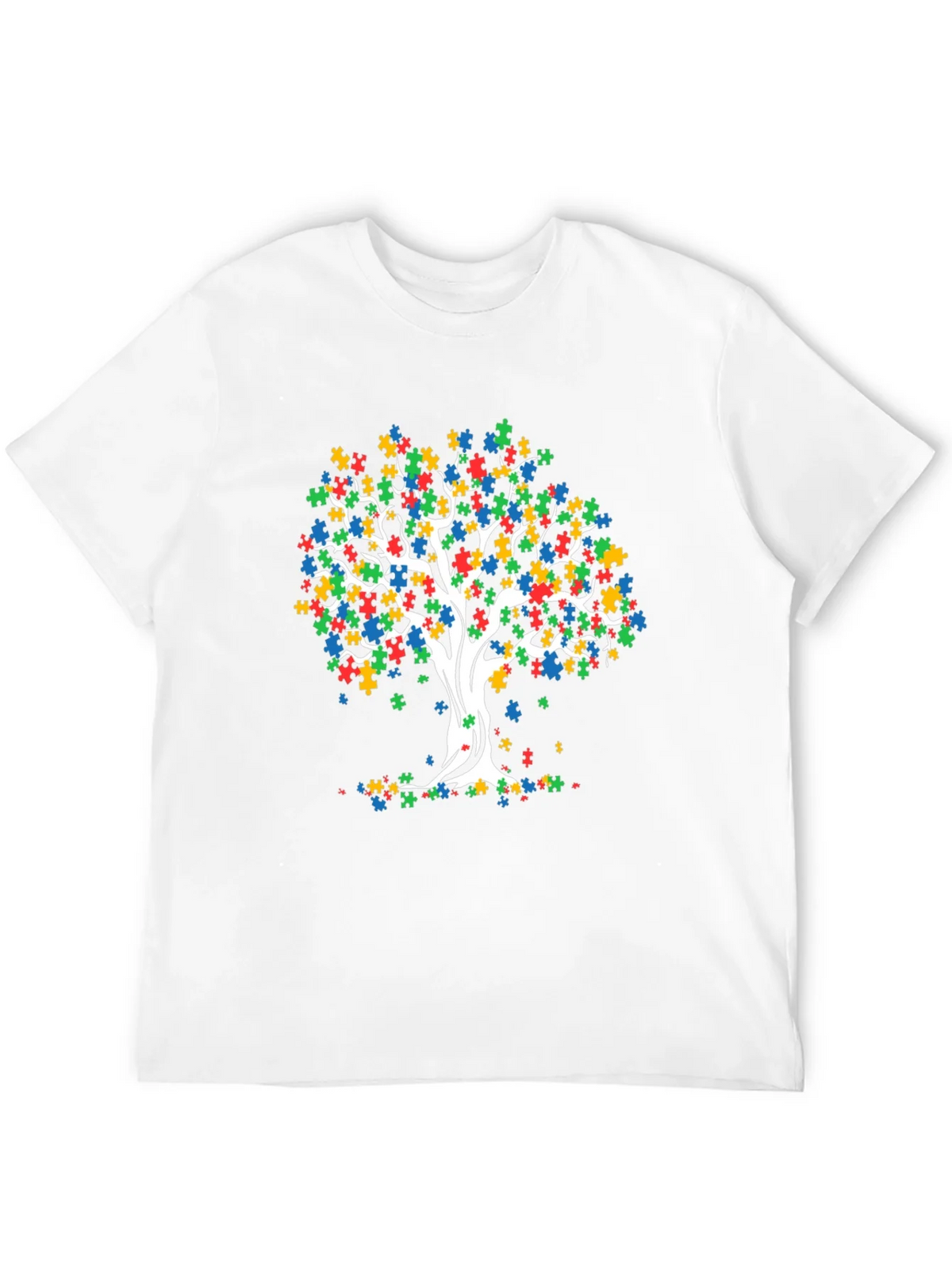 Autism Awareness Puzzle Tree T-Shirt product image 11