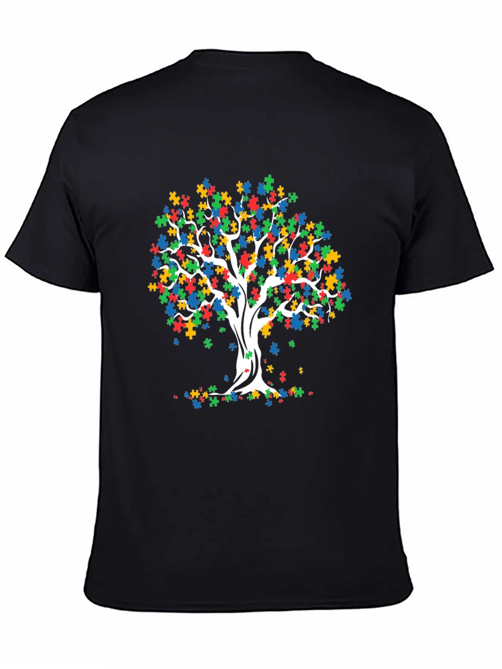 Autism Awareness Puzzle Tree T-Shirt product image 4