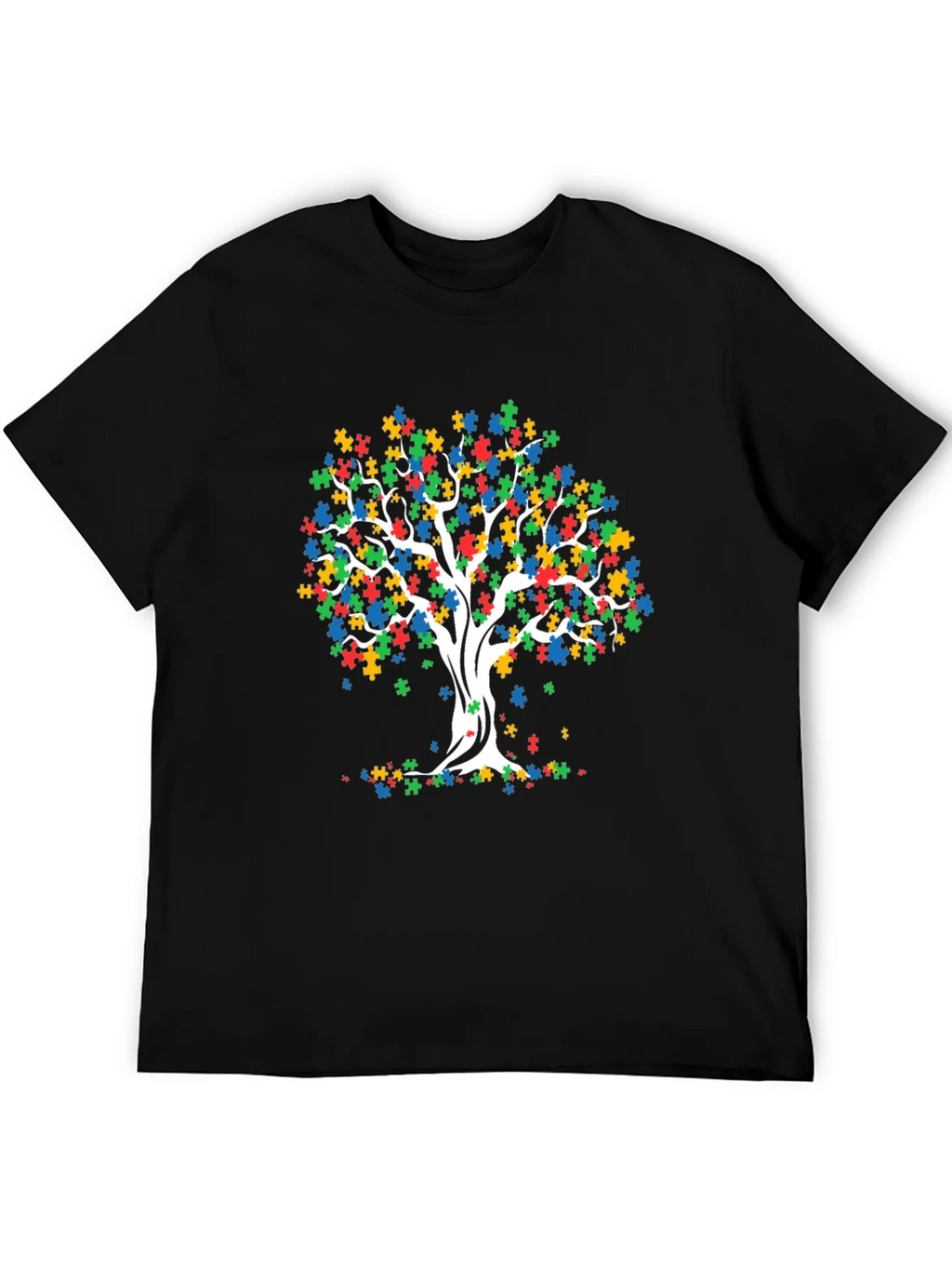 Autism Awareness Puzzle Tree T-Shirt product image 5
