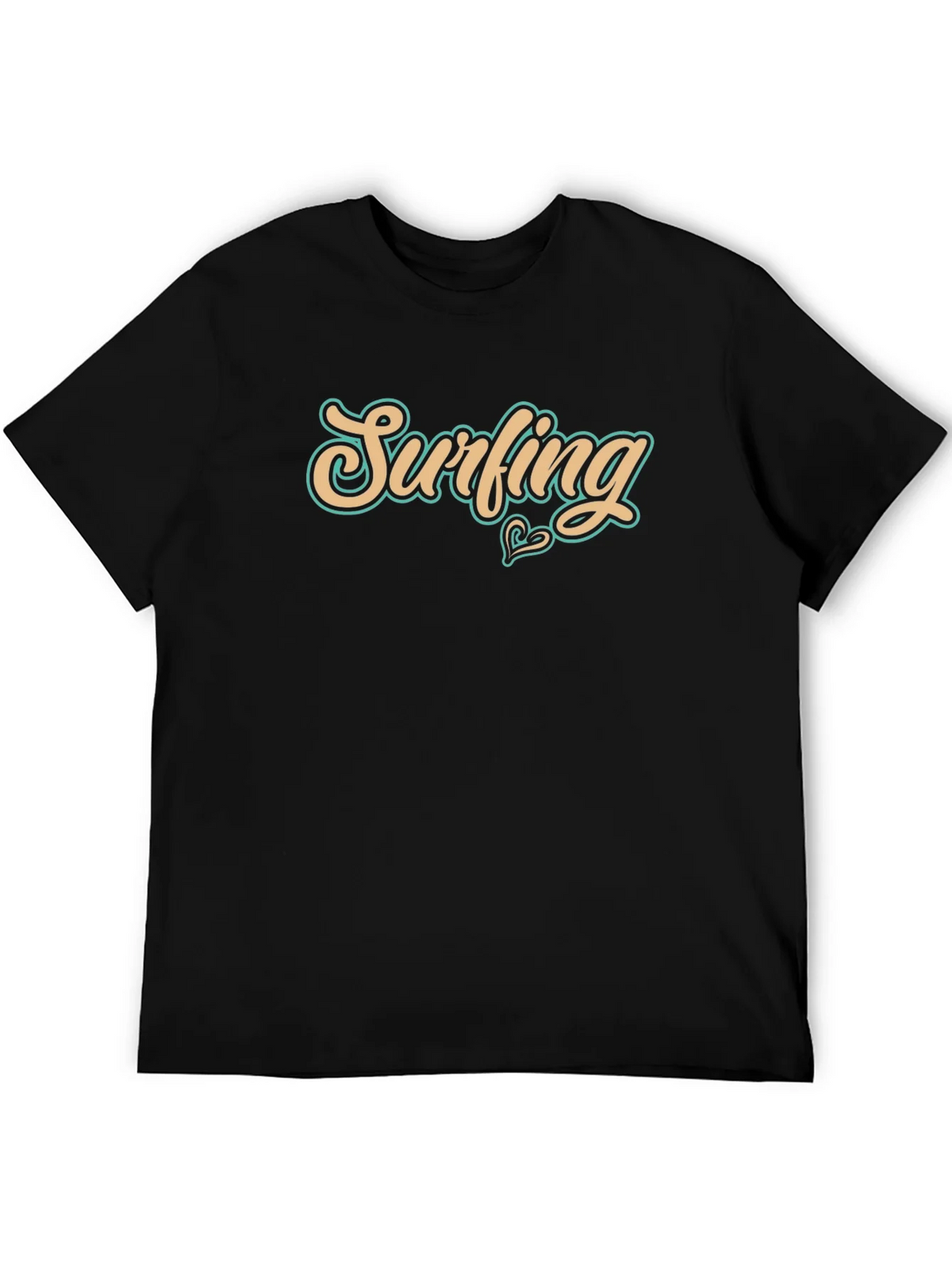 Surfing Graphic Black T-Shirt - Casual Wear product image 8