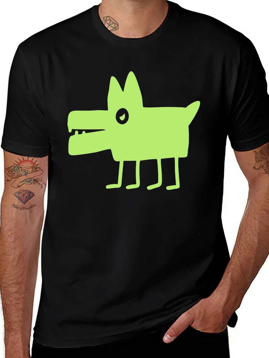 Cool Graphic Dog Tee - Unisex Black T-Shirt product image 1