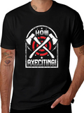 Axe Throwing T-Shirt - How Axeciting! Graphic Tee product image 1