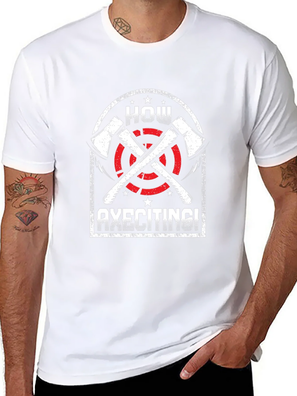 Axe Throwing T-Shirt - How Axeciting! Graphic Tee product image 7
