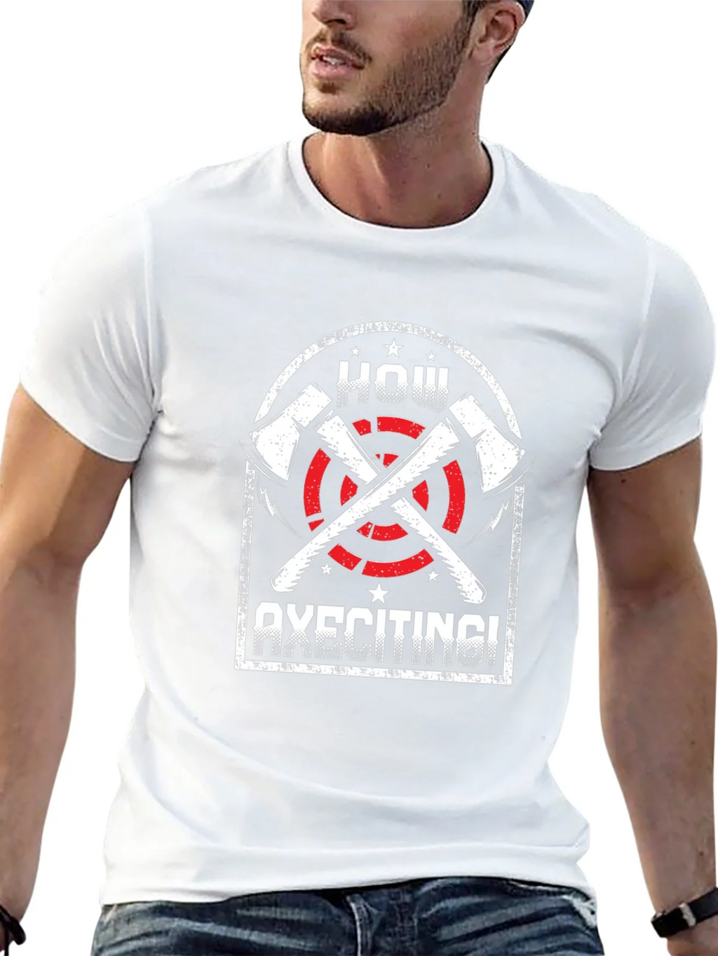 Axe Throwing T-Shirt - How Axeciting! Graphic Tee product image 12