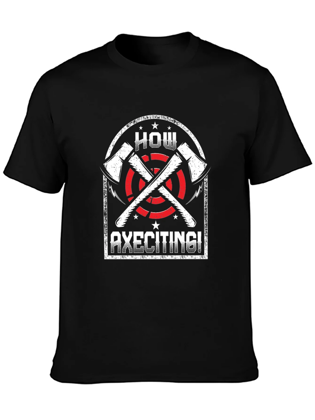 Axe Throwing T-Shirt - How Axeciting! Graphic Tee product image 3