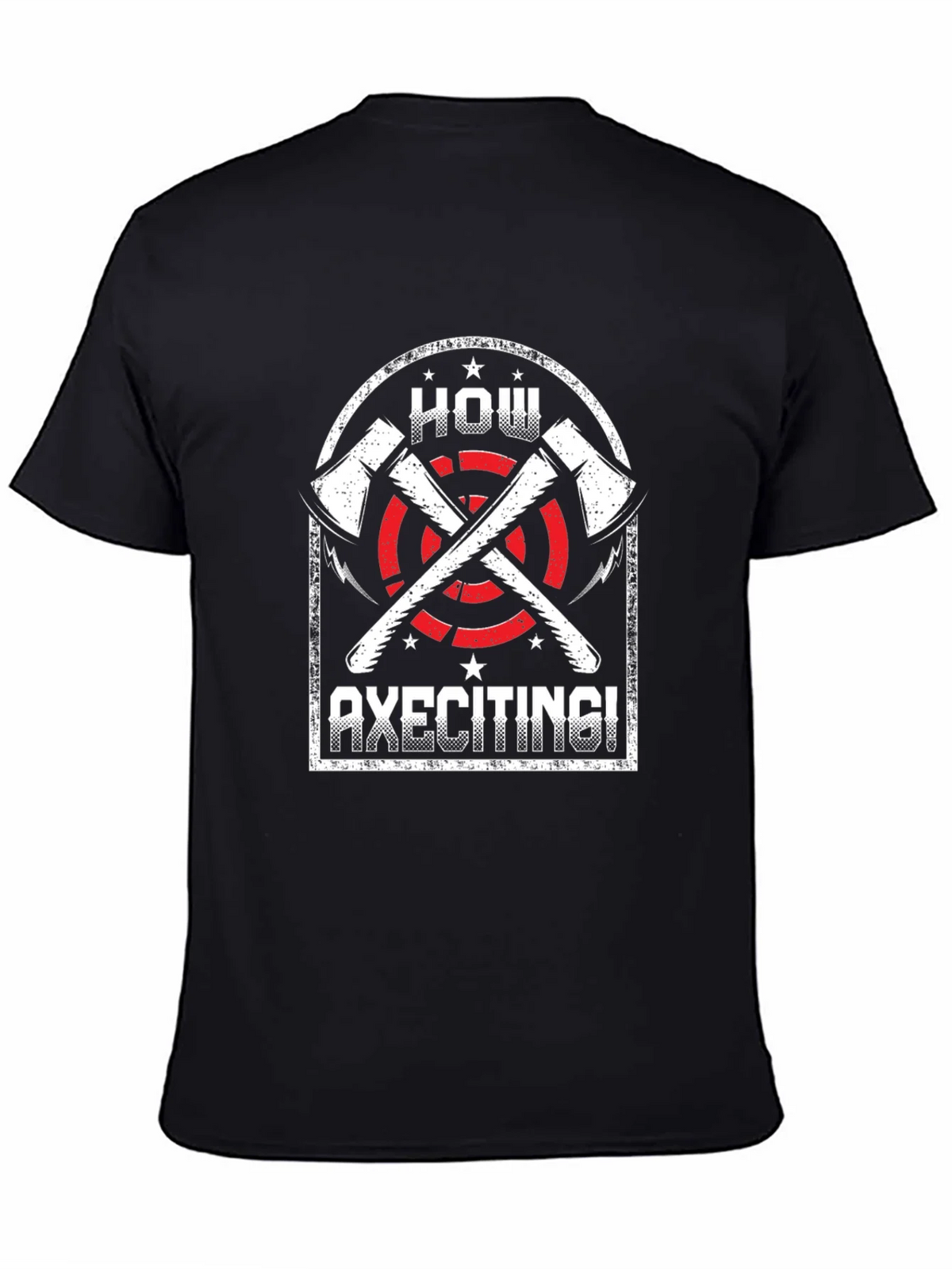 Axe Throwing T-Shirt - How Axeciting! Graphic Tee product image 4