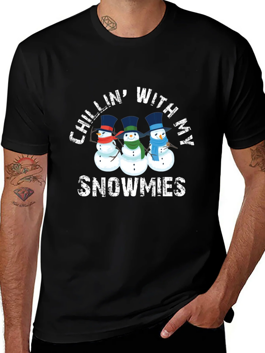 Chillin With My Snowmies Graphic T-Shirt product image 1