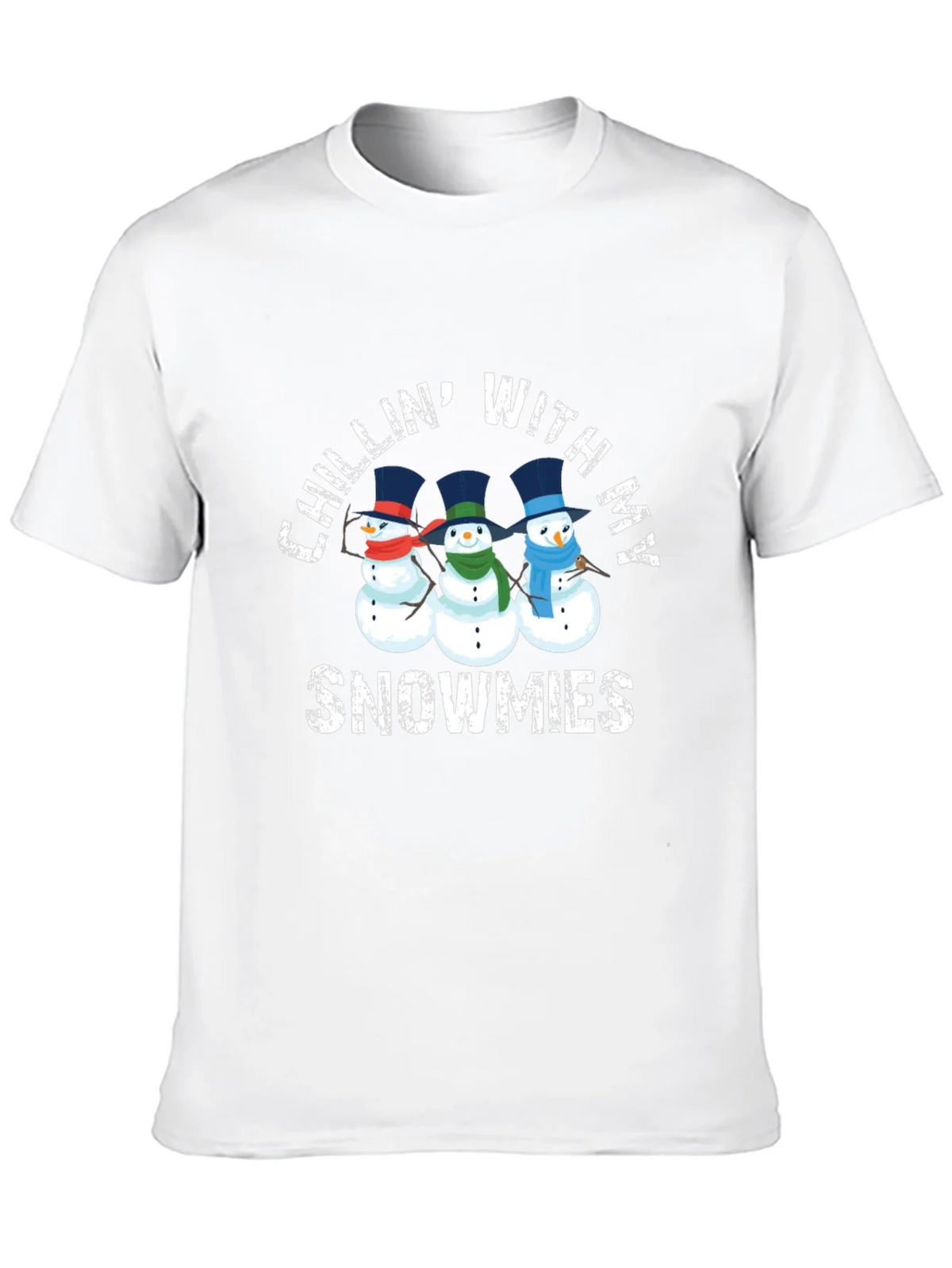 Chillin With My Snowmies Graphic T-Shirt product image 9