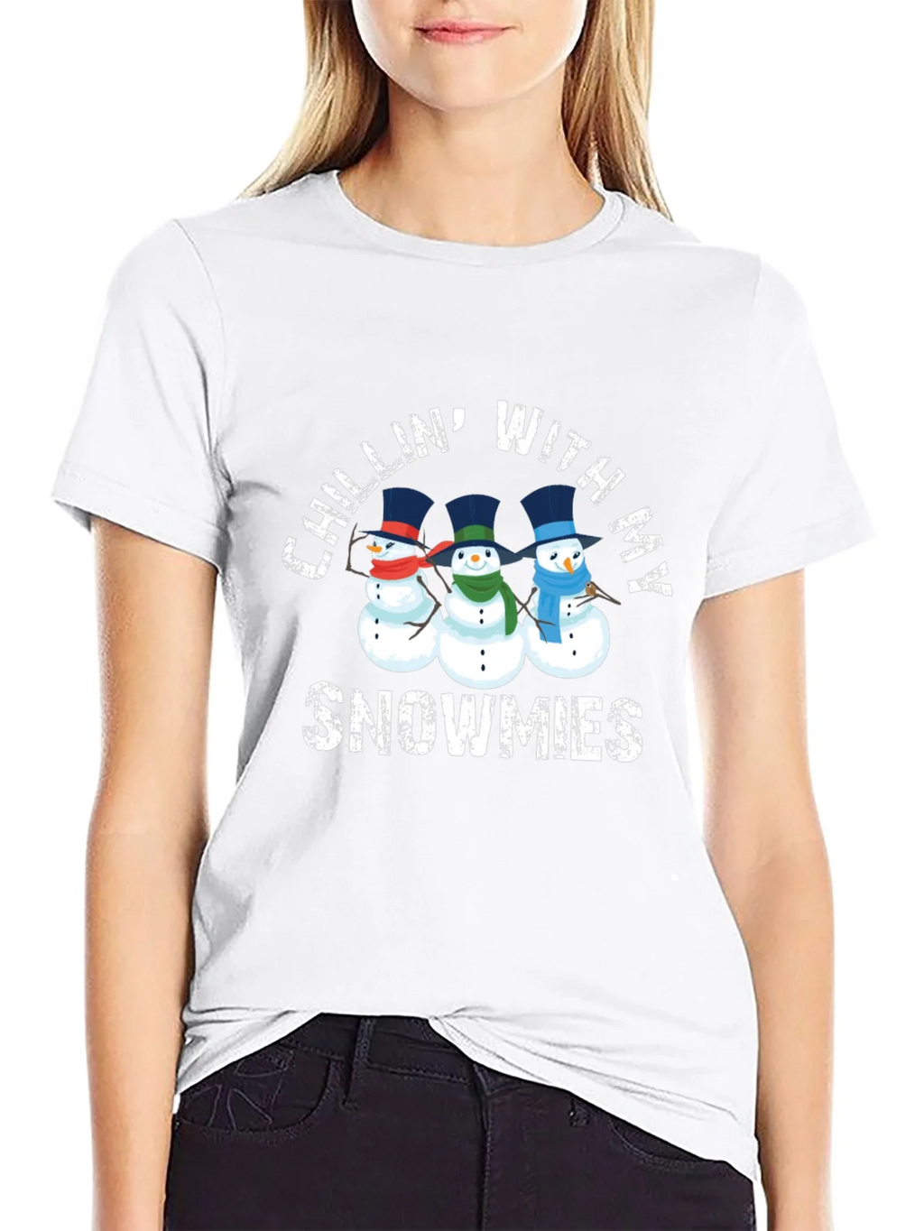 Chillin With My Snowmies Graphic T-Shirt product image 8
