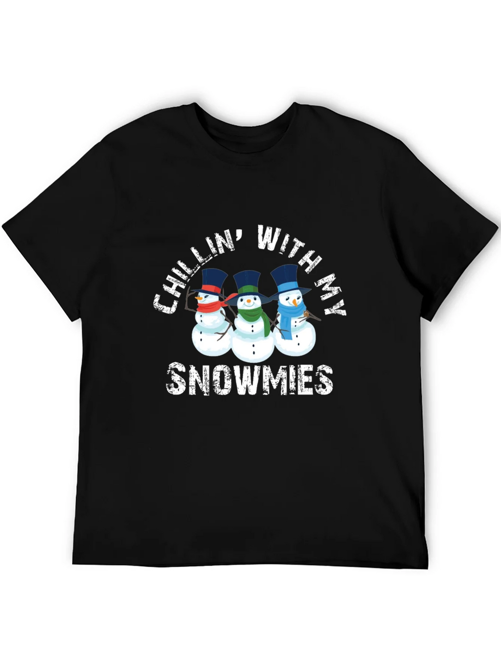 Chillin With My Snowmies Graphic T-Shirt product image 5