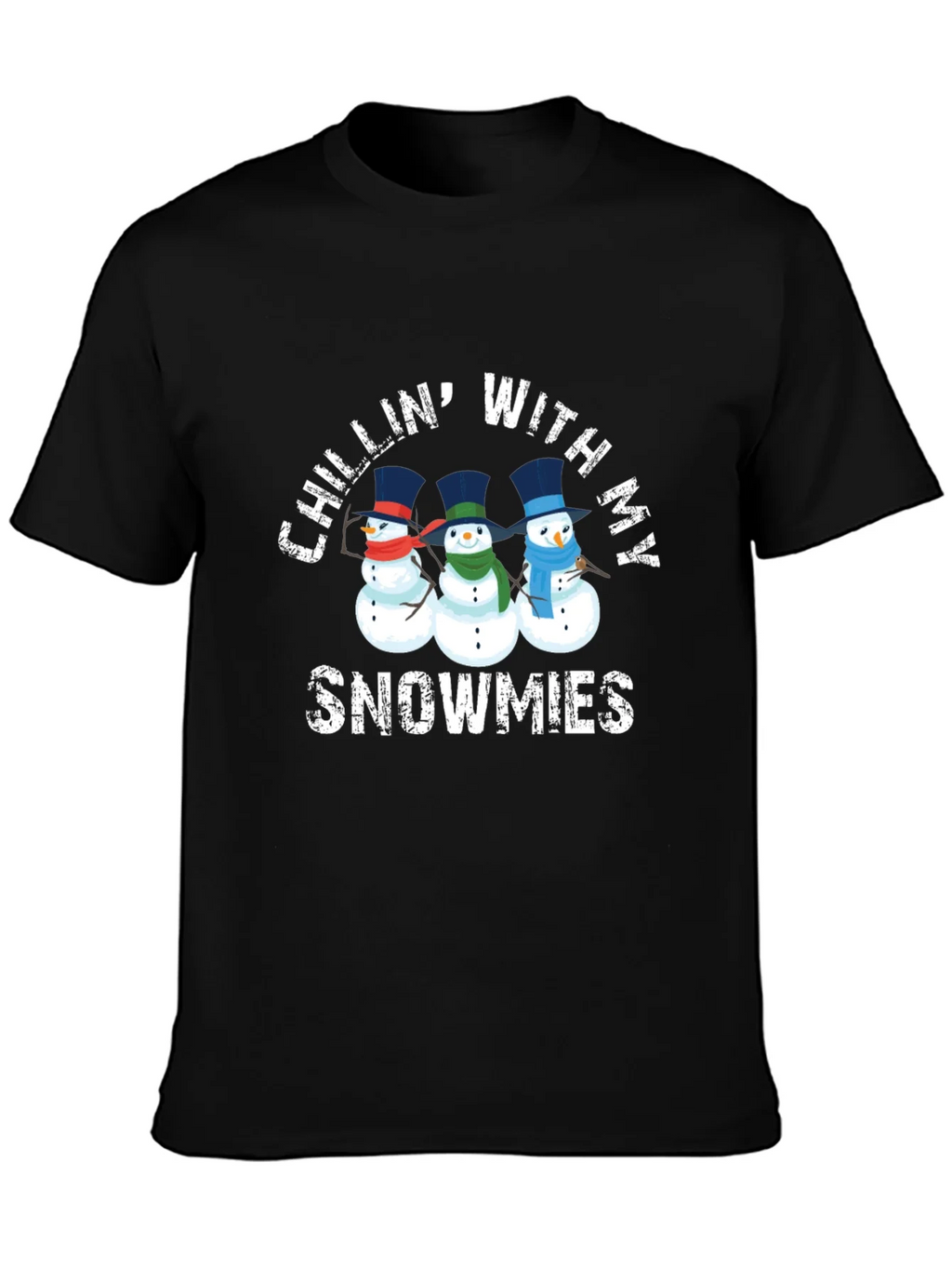 Chillin With My Snowmies Graphic T-Shirt product image 3