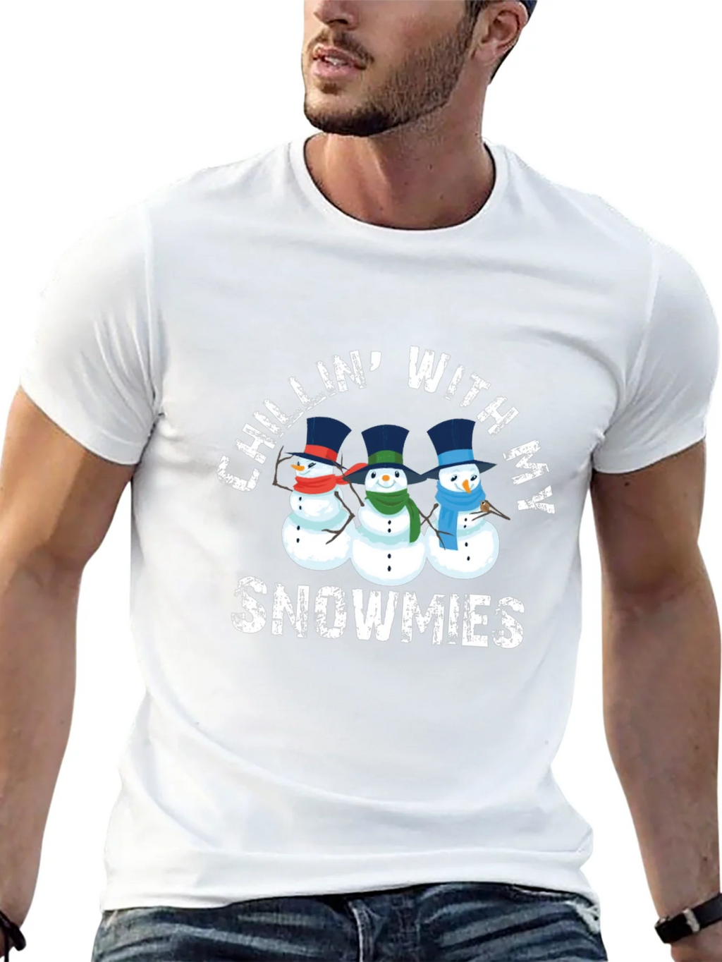 Chillin With My Snowmies Graphic T-Shirt product image 12