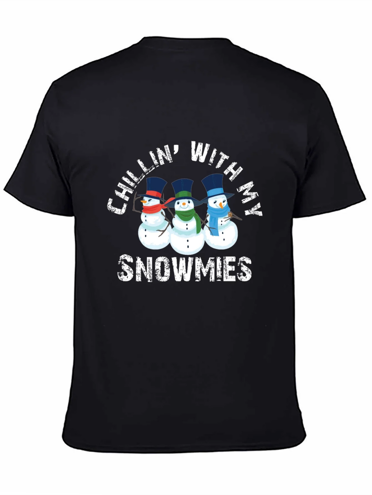 Chillin With My Snowmies Graphic T-Shirt product image 4