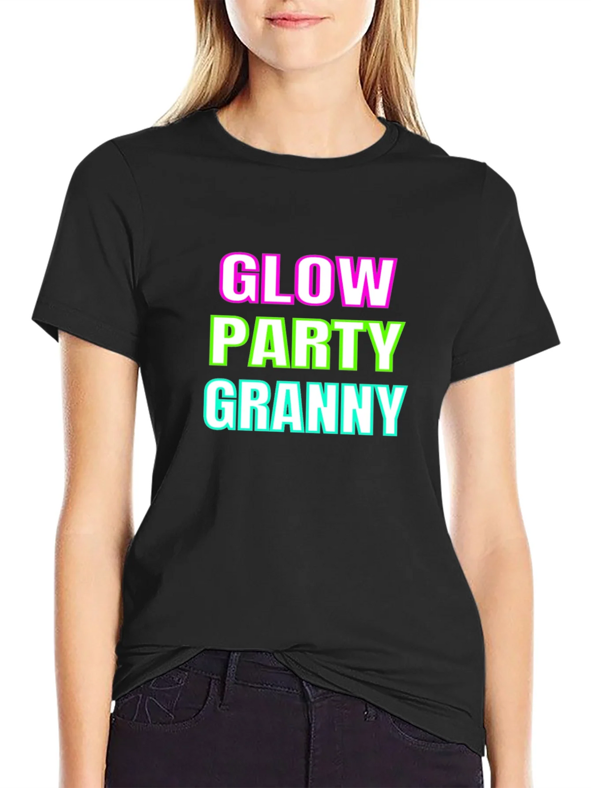 Glow Party Granny Graphic T-Shirt product image 2
