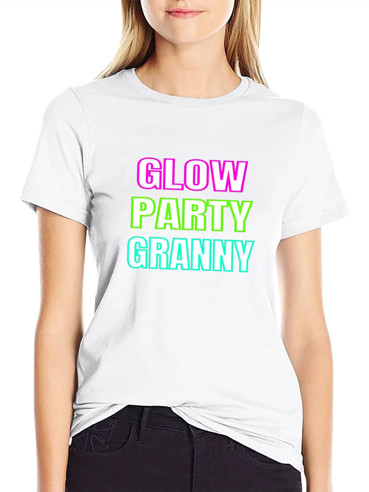 Glow Party Granny Graphic T-Shirt product image 8