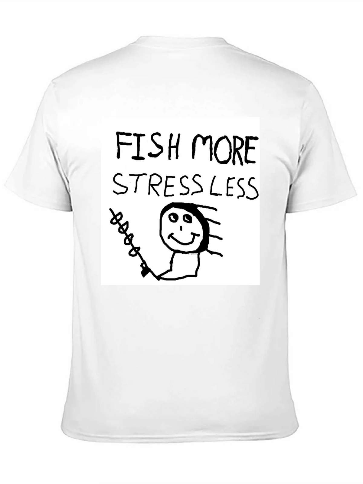 Fish More Stress Less T-Shirt product image 10