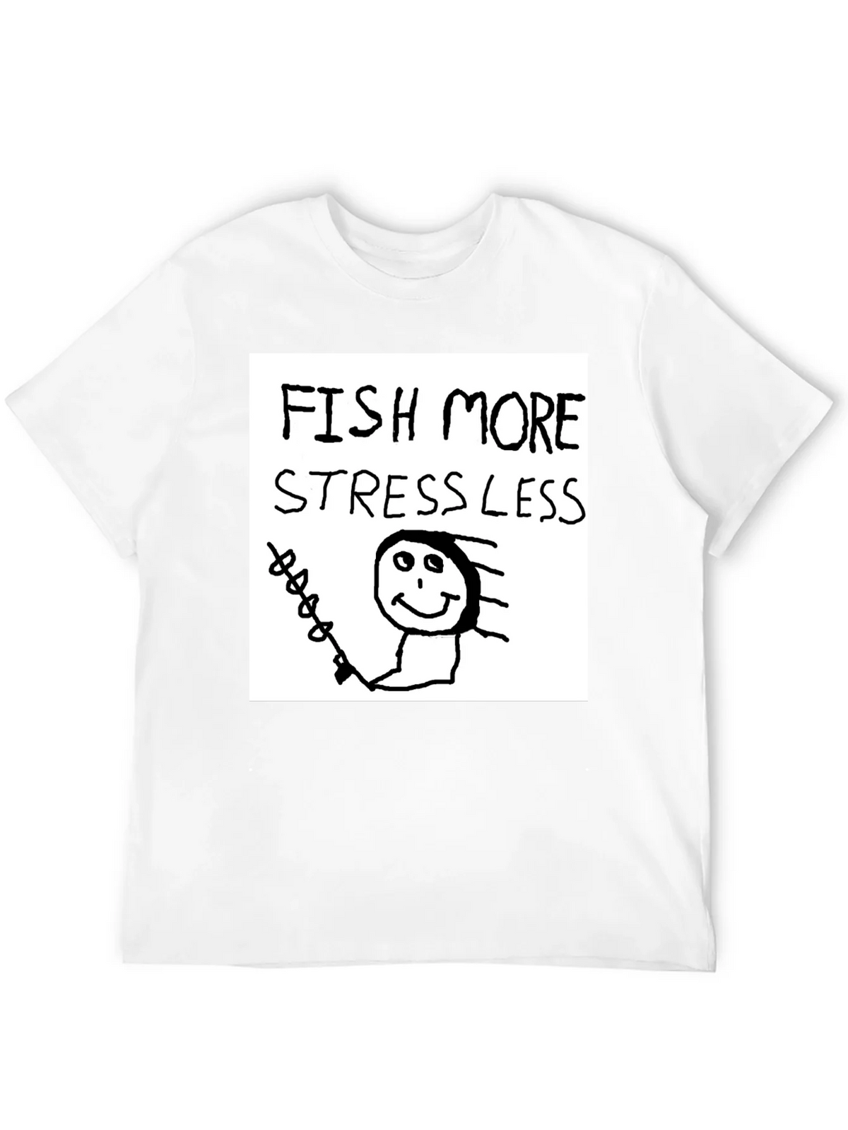 Fish More Stress Less T-Shirt product image 11