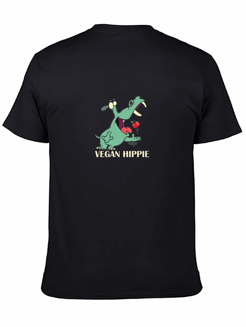 Vegan Hippie T-Shirt - Cute Hippopotamus Graphic Tee product image 7