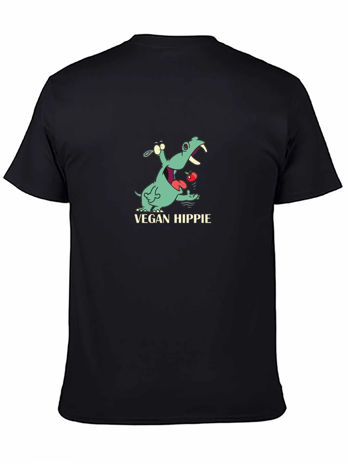 Vegan Hippie T-Shirt - Cute Hippopotamus Graphic Tee product image 7