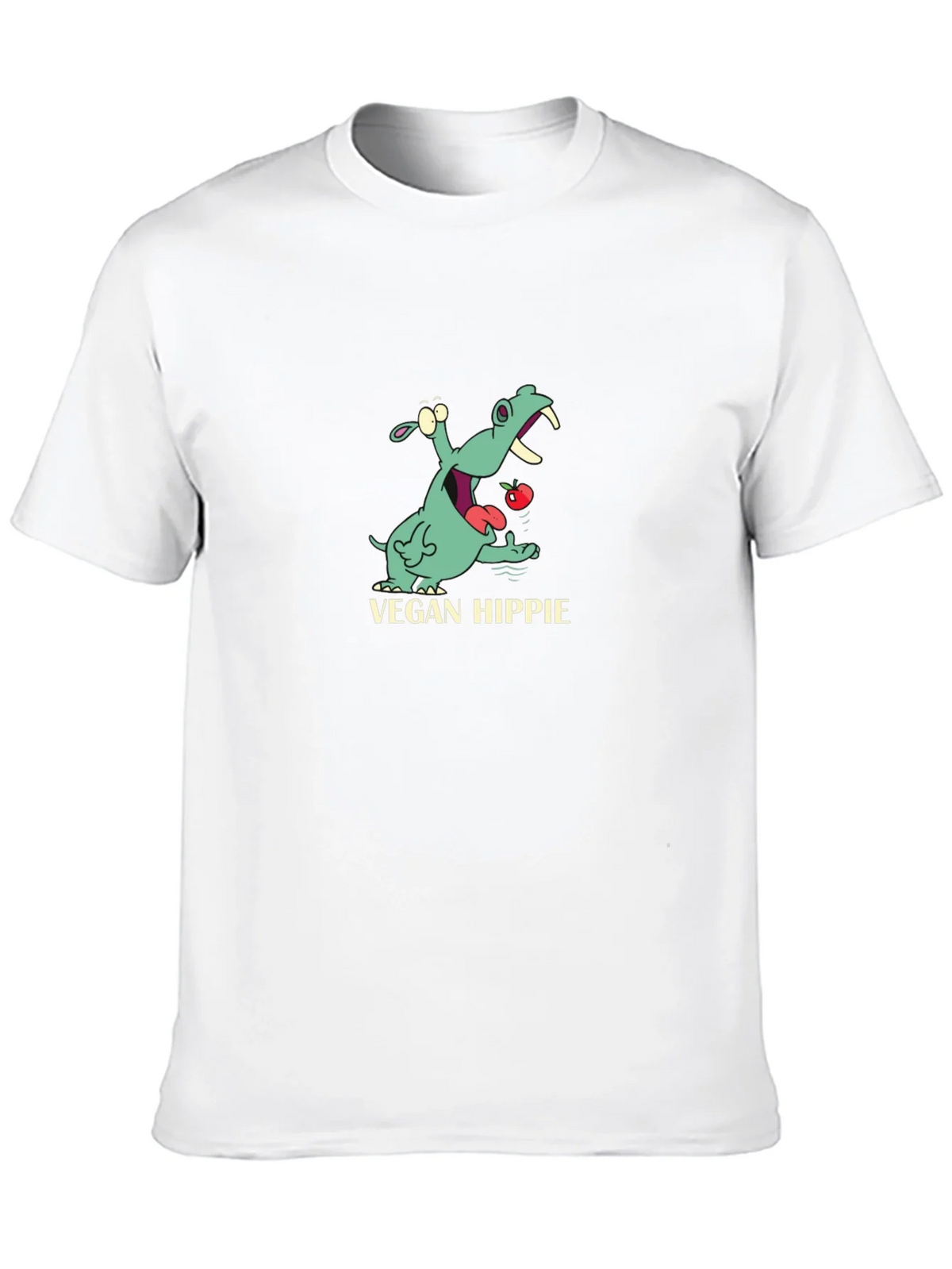 Vegan Hippie T-Shirt - Cute Hippopotamus Graphic Tee product image 12