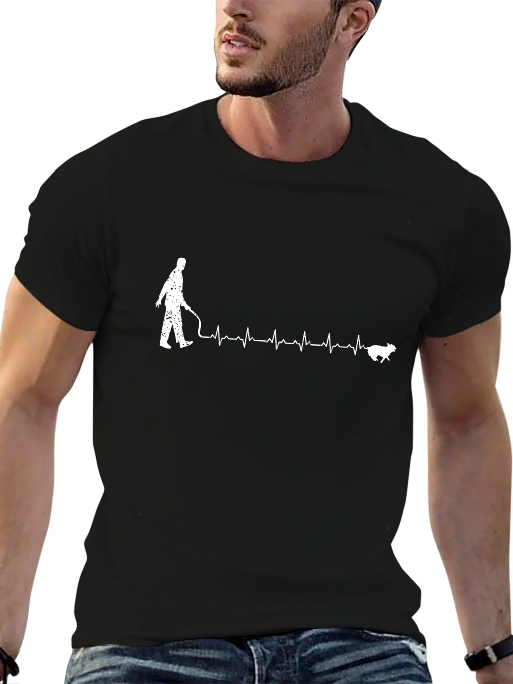 Dog Walking Heartbeat T-Shirt - Perfect for Pet Lovers product image 6