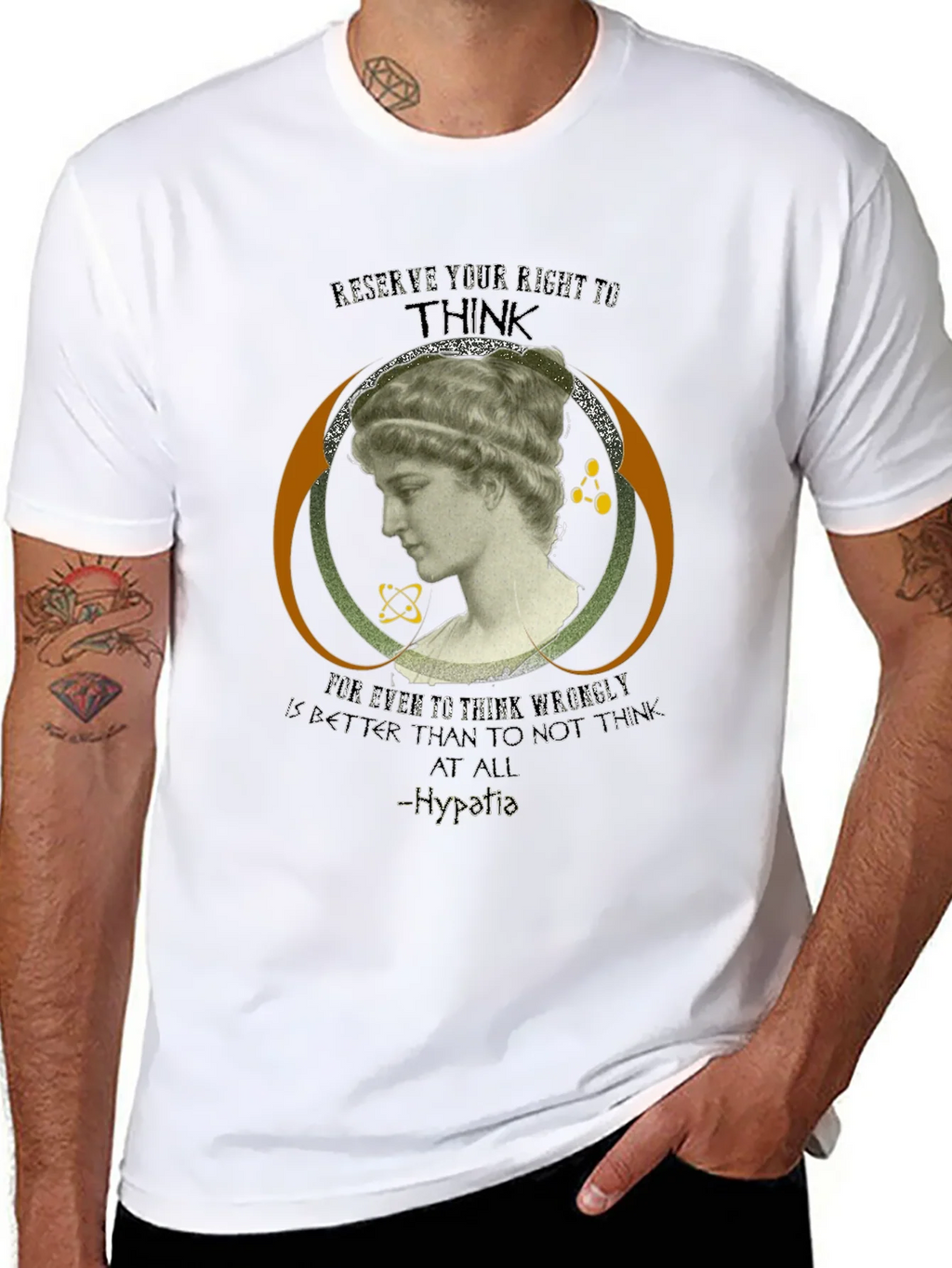 Hypatia Thinker Graphic Tee - Black product image 10
